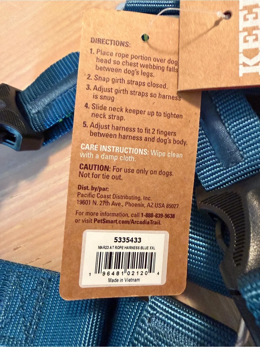 NWT NEW XXL ARCADIA TRAIL Rope Harness. Strong Well Made see pic for sizing